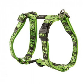 Rogz Нагръдник за кучета с обиколка 60-100 см в зелен цвят Armed Response 